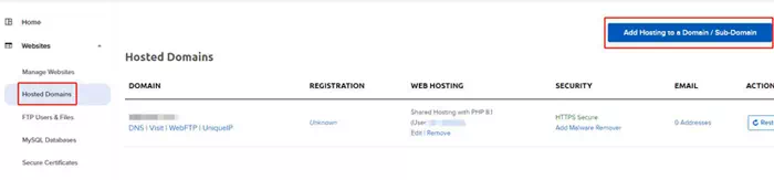 添加域名 添加域名