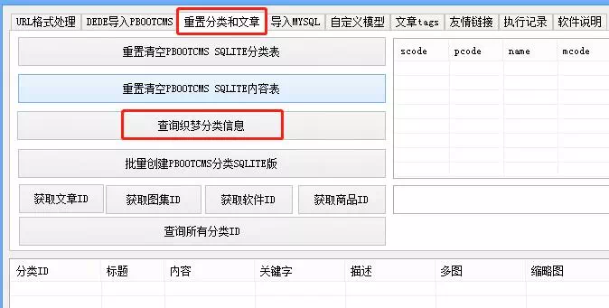 查看织梦分类信息 查看织梦分类信息