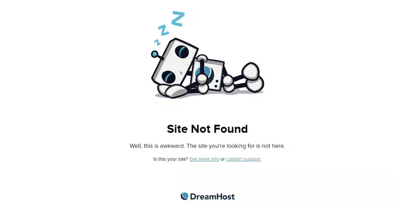 Site Not Found提示