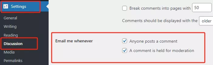 开启评论邮件通知 开启评论邮件通知